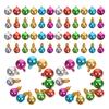 100pcs Mini Christmas Ball Ornaments Colorful Plastic Hanging Decorations Bulb Pendants For Holiday Party Xmas Tree Decoration