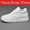 New Invisible Height-increasing Shoes for Men, 6CM-8CM-10CM Sports Shoes,White Leather Sports Shoes for Men,Enlarged Sizes 36-44
