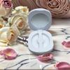 Circle Eyelash Box with Mirror,Empty Eyelash Storage Case Fake Eye Lash Organizer Travel False Lashes Case for Cosmetic