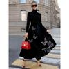Printed Design Four Season Casual Style Butterfly Embroidery Pattern Printed Design Half Skirt