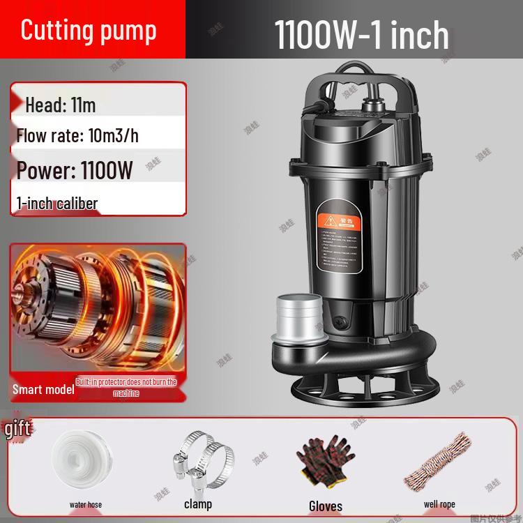 Hochleistungs-220V Abwasser- und Fäkalien-Schneidpumpe für häusliche Klärgruben und Biogas-Gülleentsorgung