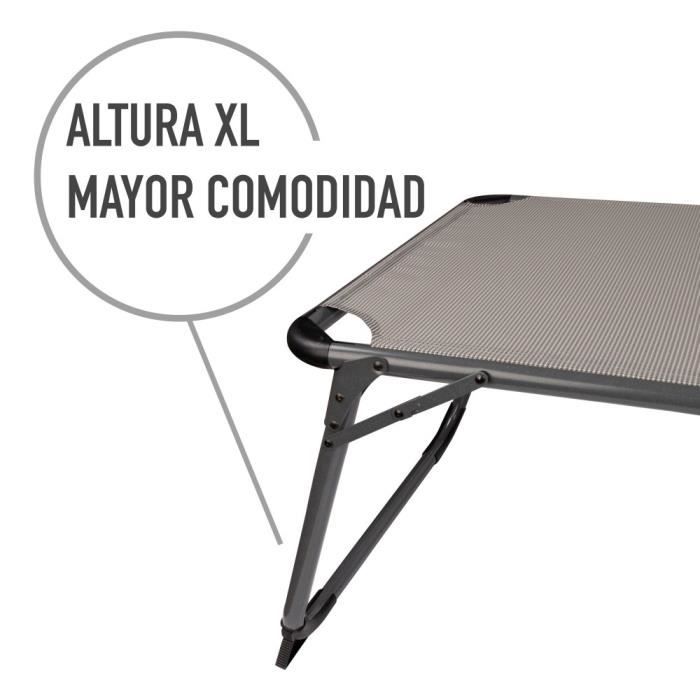 Bain de soleil pliant avec parasol et coussin de plage Aktive