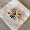 **Empress Dowager Saturn Pearl Earrings - Luxury Fashion Statement**