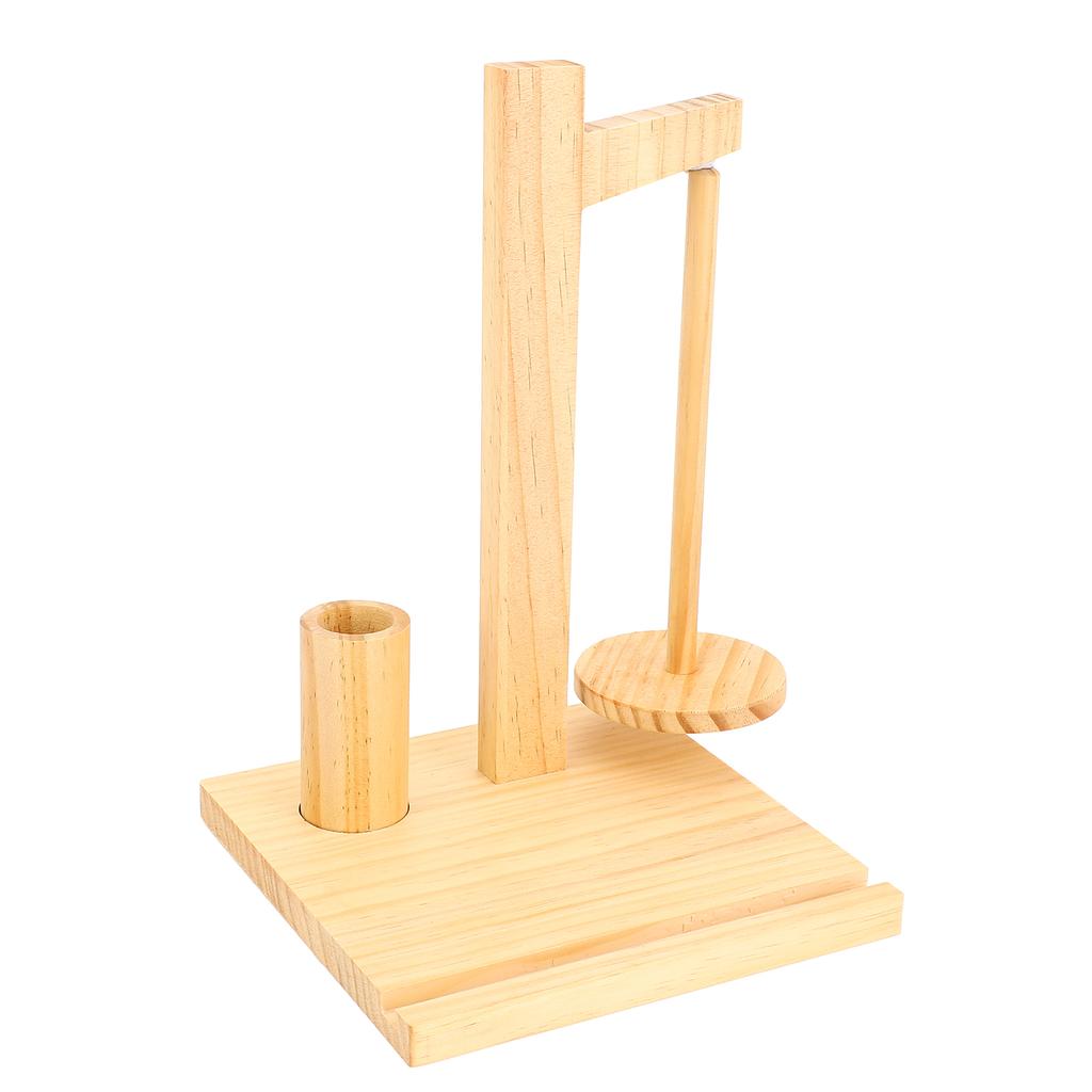 Crochet Yarn Holder   Wood Rotating Yarn   Holder   with Phone Stand for Home