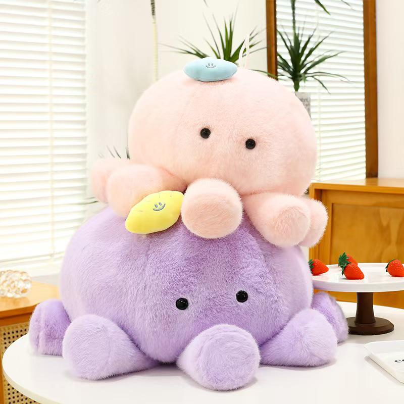 Dopamine Cloud Jellyfish Plush Doll: Cute Hugging Pillow and Children's Soothing Toy - Perfect Birthday Gift