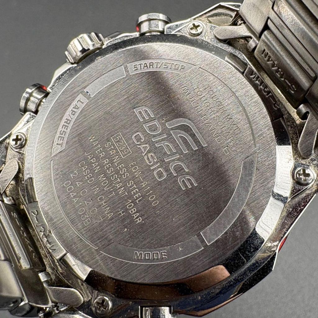 Used Casio EDIFICE EQW-A1100 Radio Solar Chronograph Men's Watch Sapphire Glass CASIO EDIFICE Multiband 6 Tough Solar Watch
