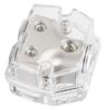 Car Ground Wire Distribution Block Speaker Power Splitter Negative 1x0GA In 2x4GA Out DB003