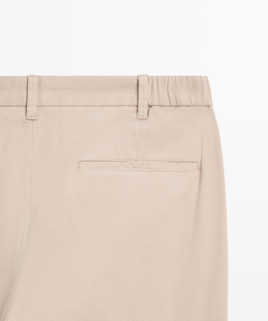 Masimodutti Cotton Blend Slim Fit Pants