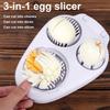 3in1 Creative Egg Slicer Hard Boiled Eggs Slicers Kitchen Food Slicers Fruit Vegetable Manual Slicers Household Kitchen Supplies