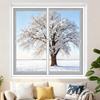 Fensterisolier-Set mit Reißverschluss Winter Thermoisolierte Fensterabdeckung mit Klebeband Wiederverwendbare Dicke Transparente Kunststofffolie zum Winterfestmachen