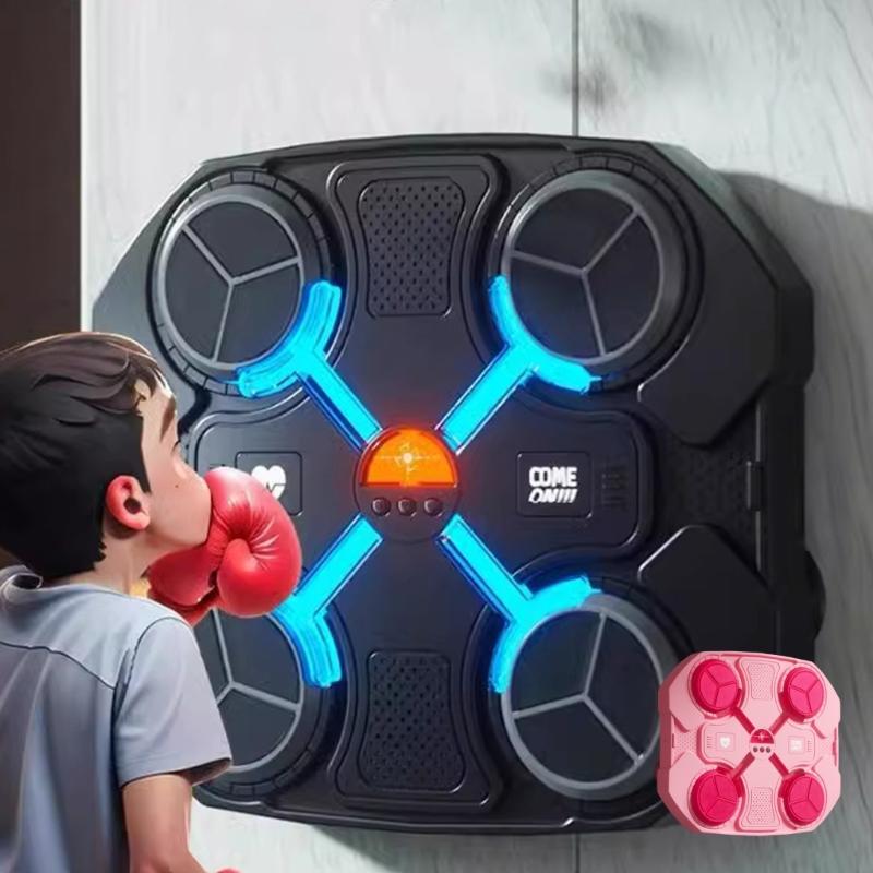 Kid Boxing Training Workout Equipment with Boxing Gloves Wall Mounted Boxing Targets Punching Bag Musical Boxing Machine