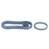 Titanium Alloy Keychain Key Holder Quick Release Backpack Hanging Buckle Key CarabinerBlue
