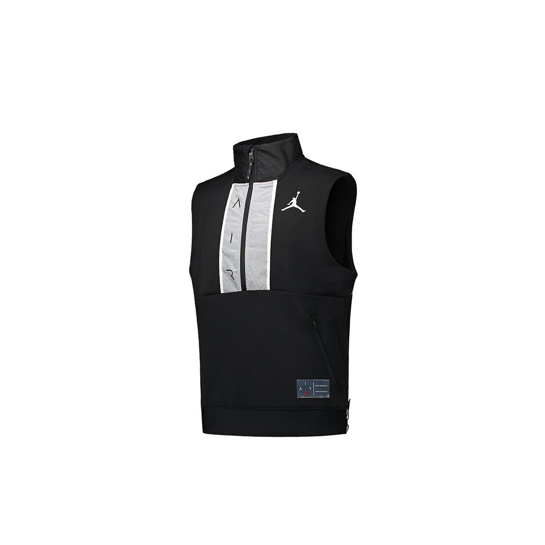 Air Jordan Colorblock Half Zipper Basketball Sports Vest Black Men s CU1346-010 XXL