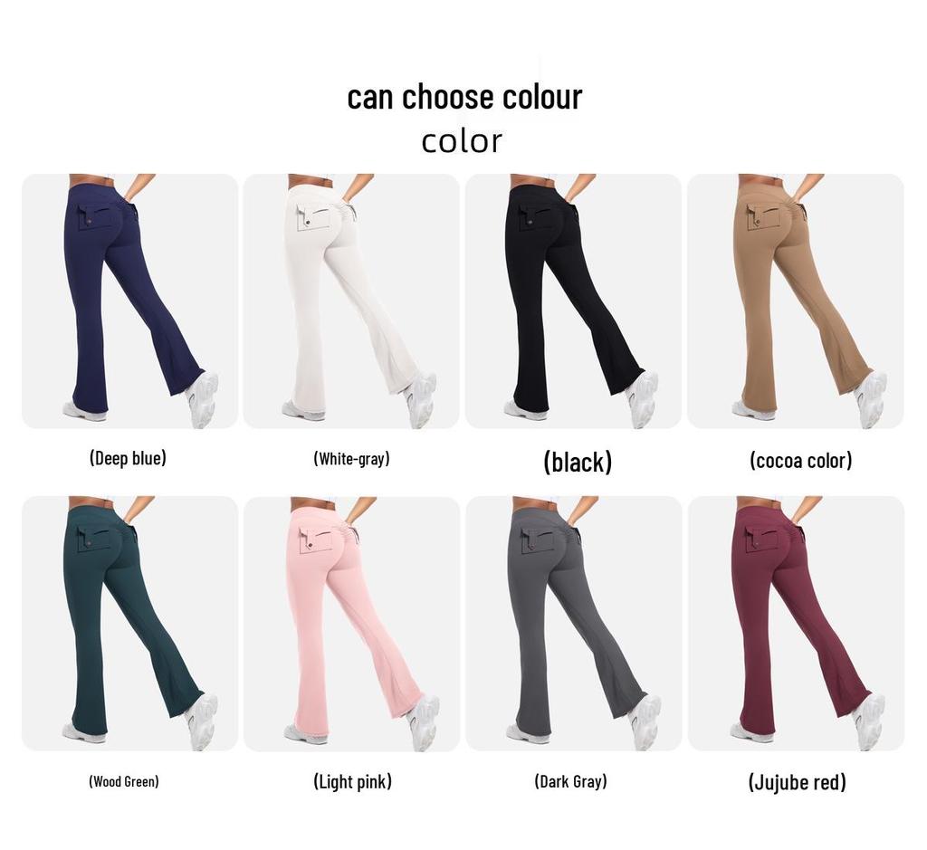 Damen High Waist Peach Cargo Leggings: Elastische, Hüfthebende, Schnelltrocknende Yogahose zum Laufen und für Fitness