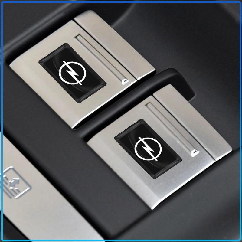 5/10Pcs Carbon Fiber Steering Wheel Car Logo Emblem 3D Stickers For Opel Astra H G J Insignia Mokka Zafira Corsa Vectra B C D