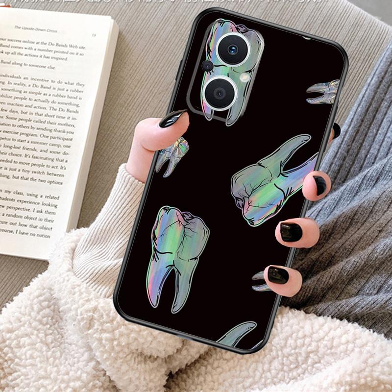 Zahnarzt Zahnmuster Hülle Für OPPO Reno 12 F 13 13F 11F 8T 7 8 10 Pro OPPO Find X8 Pro X6 X3 X5 Lite Abdeckung Fundas