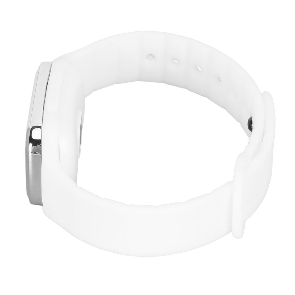 Ultrasound Repellent Bracelet Time Display Body Temperature Monitoring Repellent Watchband White
