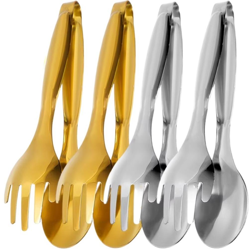 Thickened Food Tongs 304 Stainless Steel Buffet Clips New Meat Salad Bread Serving Tongs Household