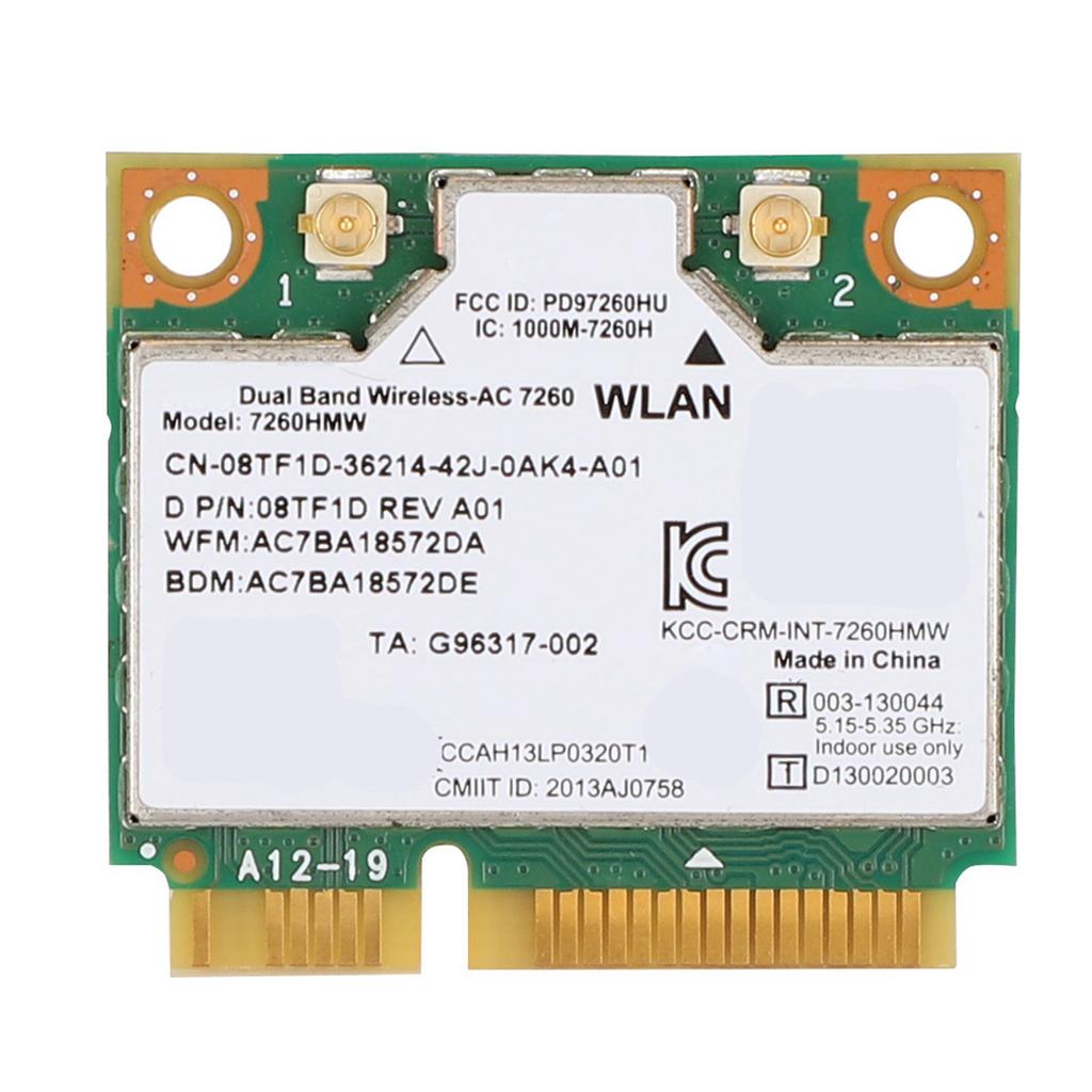 For Intel 7260HMW Universal Network Card Bluetooth4.0 Mini PCI E Interface NIC for Laptop