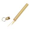 Portable Mini Brass Sealed Waterproof Toothpick Capsule Holder Container Box