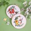 DIY Handmade Embroidery Kit: Hummingbird and Floral Design