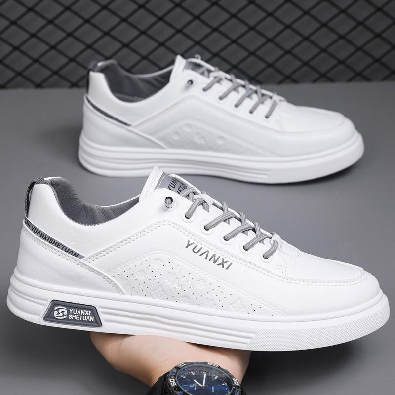 

New 2025 versatile little white shoes one-pedal men s shoes board shoes spring and autumn shoes casual sports shoes light and breathable 44