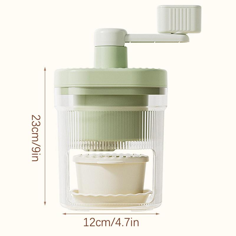 Shaved Ice Machine Small Manual Ice Crusher Home Hand-Cranked Machine Making Smoothie Machine Suitable For Outdoor Camping