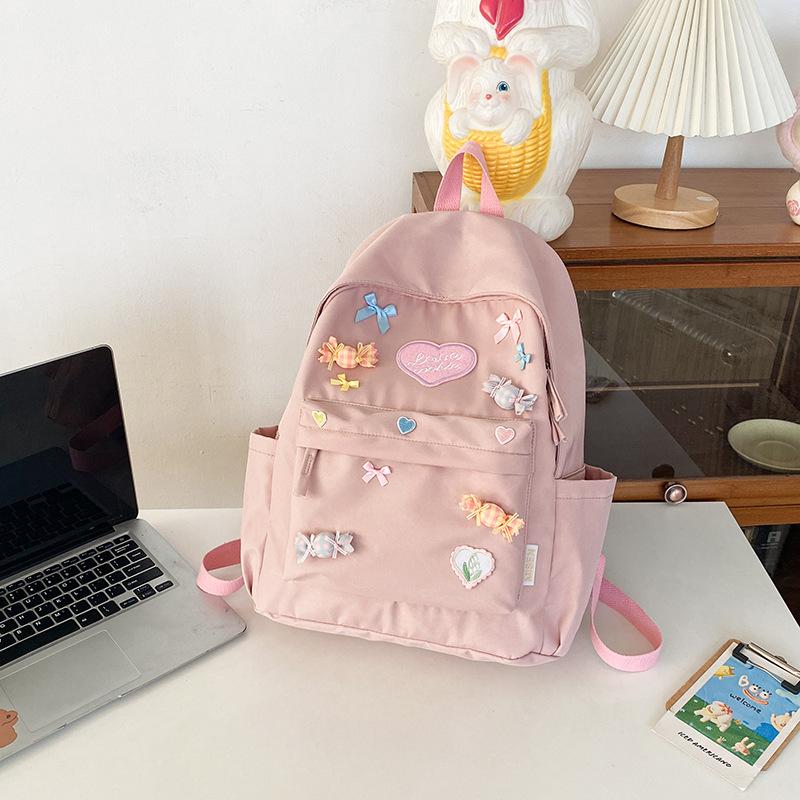 

Новый Оригинальный Самодельный Рюкзак Ручной Работы Милый Рюкзак для Студентов Колледжа и Учеников Средней Школы Повседневный Рюкзак Большой Вместимости