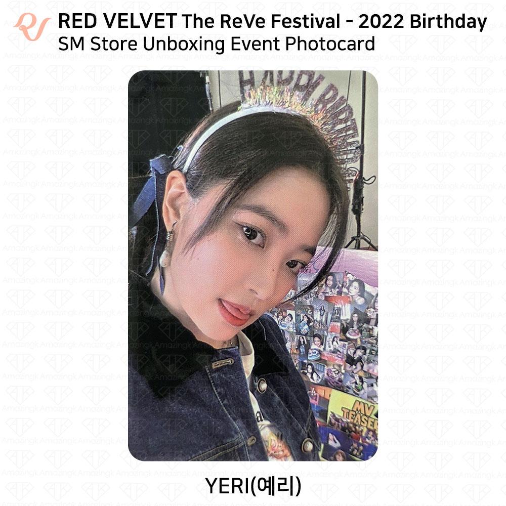 Red Velvet Carte photo d'anniversaire du Reve Festival 2022 POB KT4 AM MS MP SM SW KPOP