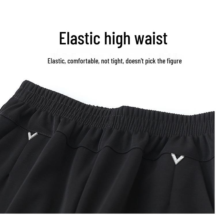 Elastische Bundhose mit geradem Bein für Frauen mittleren Alters und ältere Frauen - Vielseitige Freizeithose mit Taschen für Frühling und Herbst.
