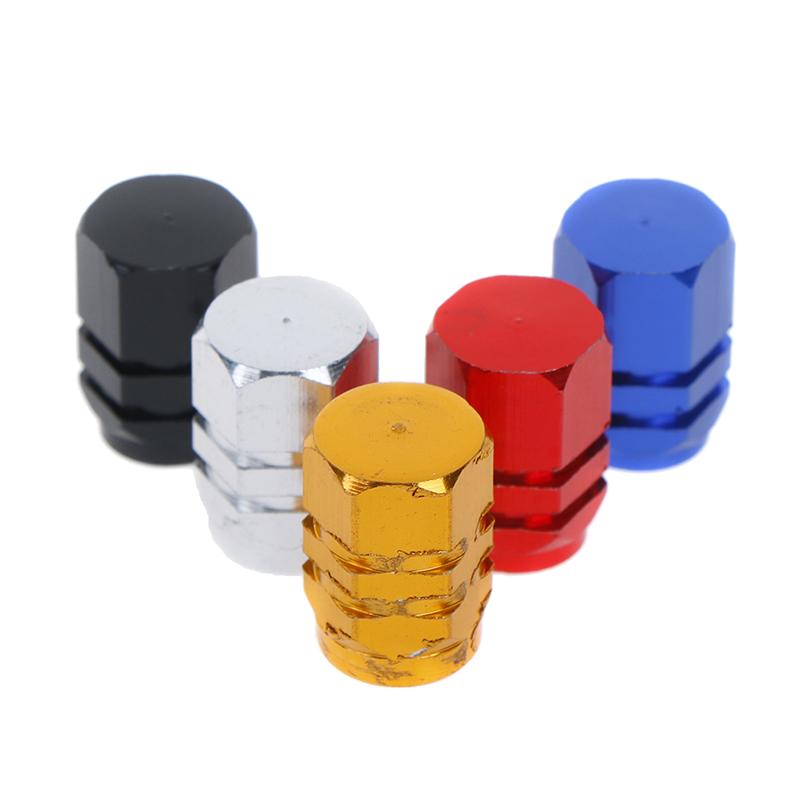 4Pcs Mini Tire Wheel Rims Stem Air Valve Caps Tyre Cover Car Truck Bike