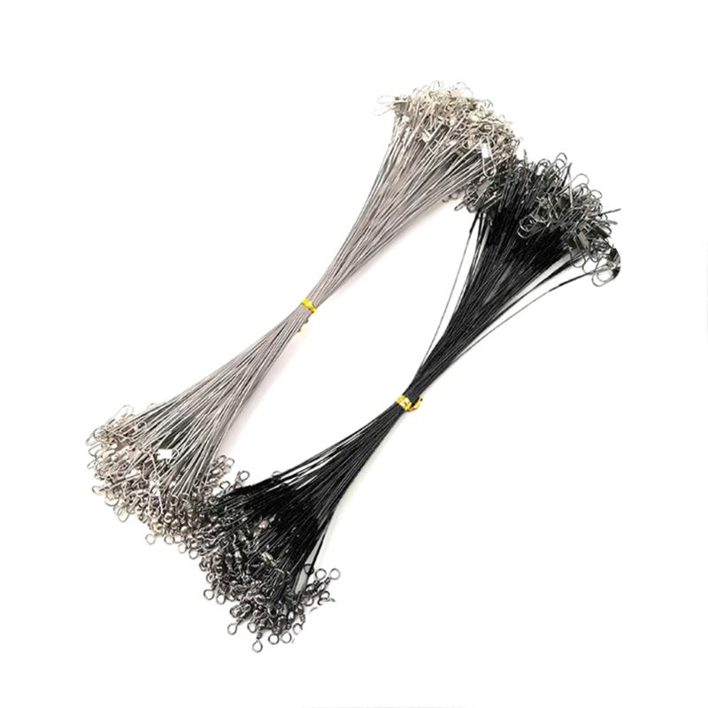 Fishing Tackle Lures Hook Fishings Tackle Leader Steel Belt Swivels Buckled Set