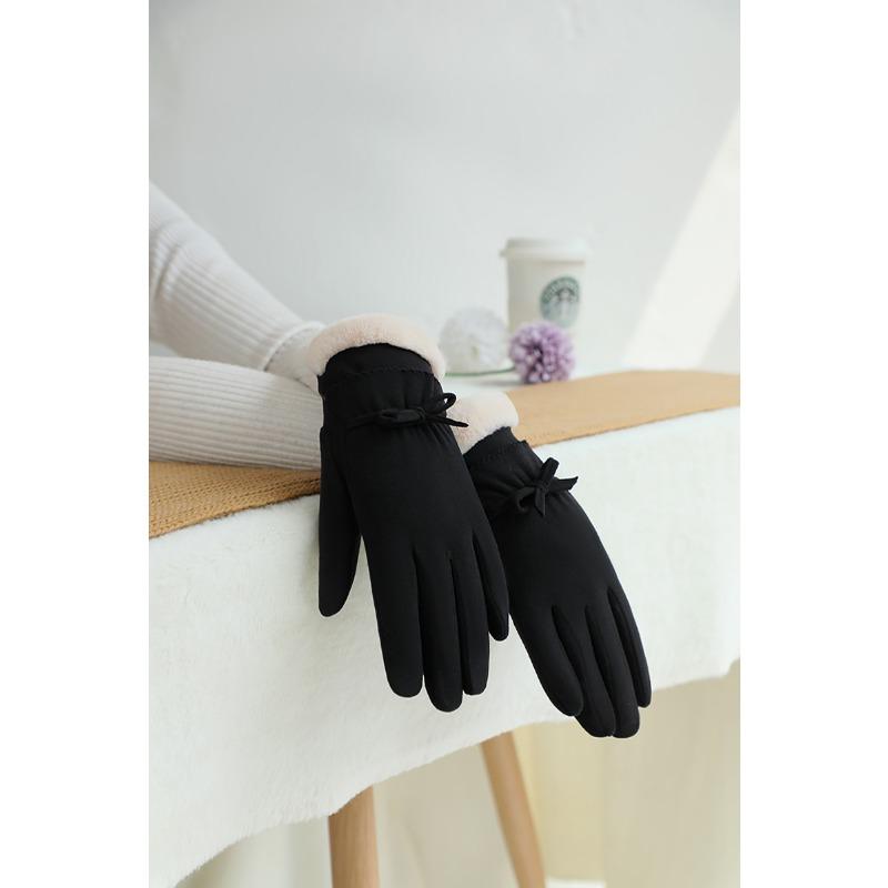 

Зимние теплые перчатки женские бархатные толстые для улицы для езды в холод для вождения антифриз с сенсорным экраном. one size fits all