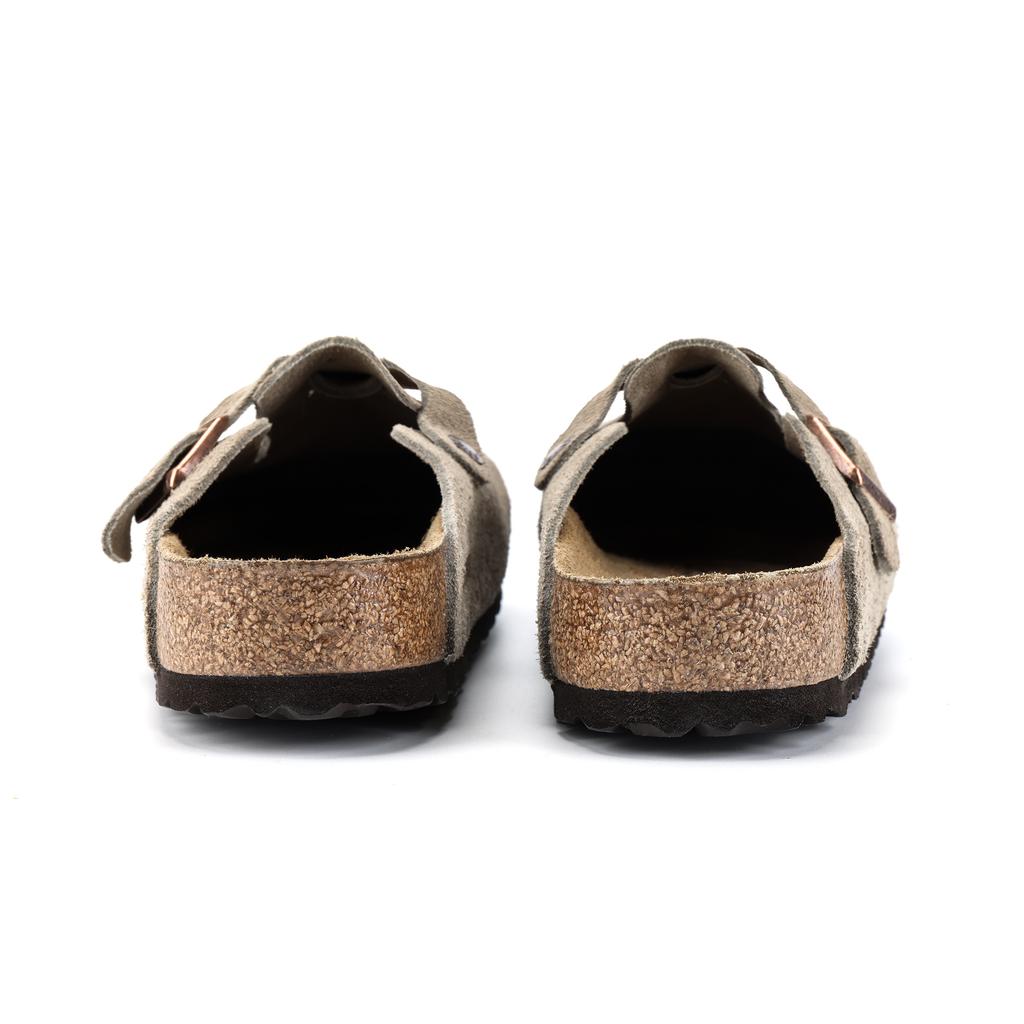 Birkenstock Boston Soft Footbed Suede Wide 'Taupe' Men's 0560771