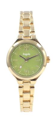 Fragola Colorful Metal Watch Gold [Follow] Nickel-Free H01122S-2 GD/GR Women's