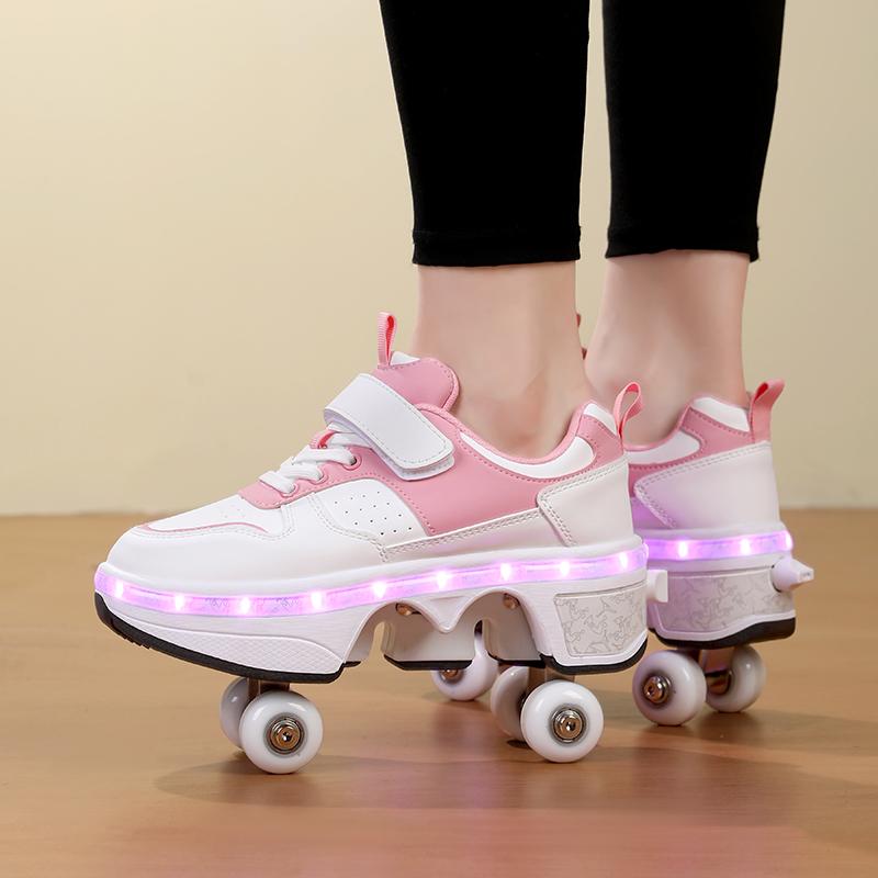 Adult/Kids Roller Roller Shoes Luminous Skating Shoes Kids Glowing Sneakers Luminous Sneakers