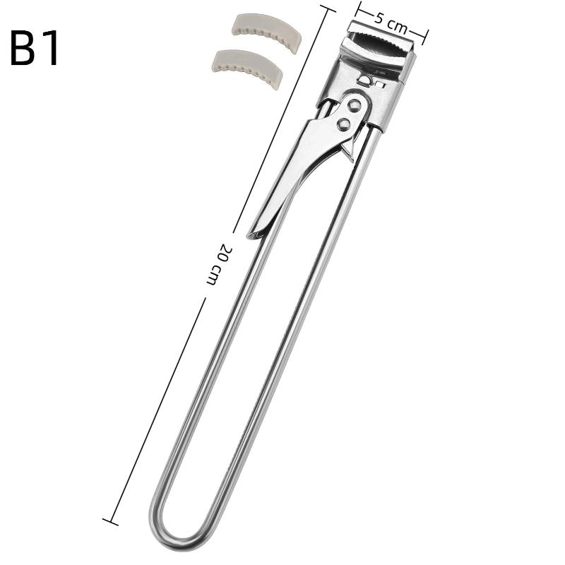 Stainless Steel Multi Function Can Jar Opener Labor Saving Adjustable Grip Easy Use Household Kitchen Gadget
