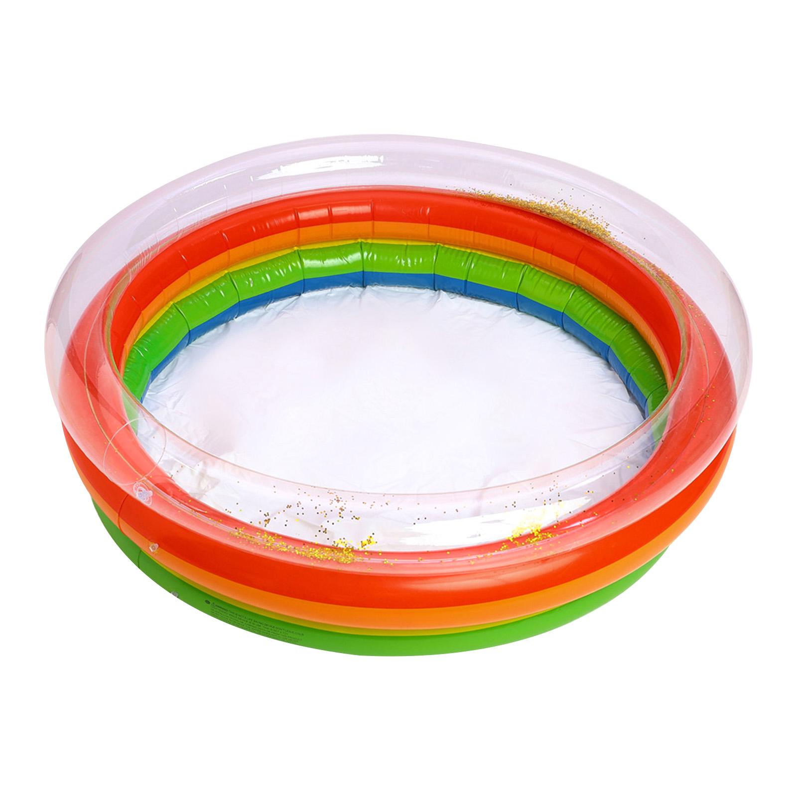 Inflatable Baby Pool Outdoor Kids Swimming Pool Round Shape Durable PVC Material Easy to Inflate and Deflate Suitable for Backyard or Garden Use One Size