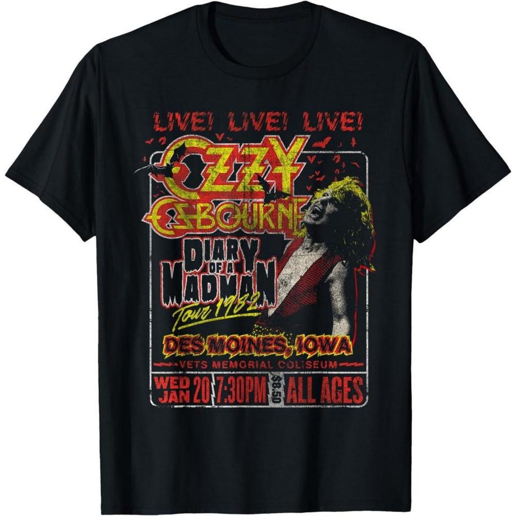 Ozzy Osbourne Legend Rock Shirt Diary Tour Des Moines Iowa Shirt Gift for Fans Unisex T-Shirt