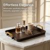 Plastic Makeup Organizer Vanity Tray Bathroom Sink Counter Storage Cosmetic Perfume Stand Skincare Waterproof With Handle