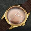 HMT PILOT HAND-WINDING VINTAGE INDIAN MENS BROWN COLOR DIAL WATCH A702077-5 R208-a702077