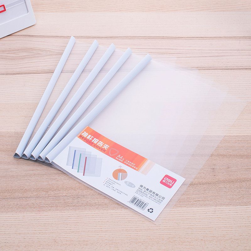 Thickened Handout Meeting Report Test Paper Clip Book Wallet Book Clip Student Info Booklet Hair Clip Transparent Office Supplies Stick File Folder