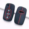 Silicone Car Key Cover Case Fit for A1 A3 A4 A6 A8 Q3 Q7 TT R8 S3 S6 RS3 RS6 3 Buttons Flip Folding Remote Key Protector