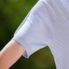 Pasite Women's Faux Two-Piece Knit Short Sleeve T-Shirt