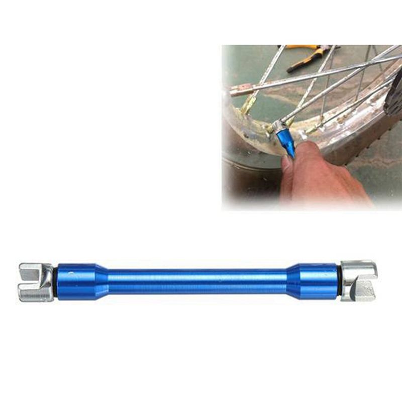 QM-Spoke Wrench Motorcycle Motorbike Spoke Wrench 5.4-6.8Mm Buckled Wheel Fit 8 Sizes Of Spoke Nipples