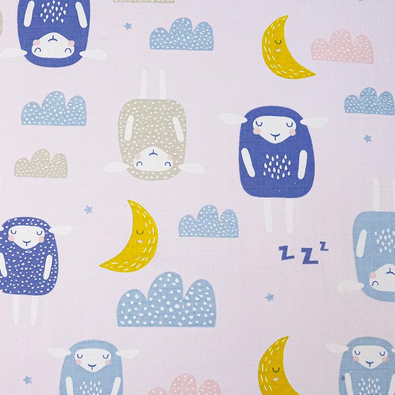 Baby Cotton Double-Layer Gauze Swaddle: Cartoon Towel Blanket & Sleepwear for Newborns - Spring/Summer
