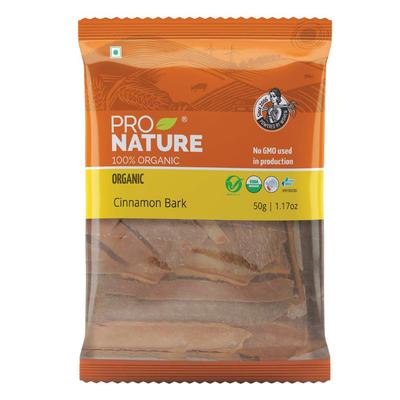 Pro Nature אורגני 100% קליפת קינמון אורגנית, 50G