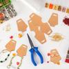 100Pcs Jewelry Display Cards, Thick Necklace Bracelet Keychain Kraft Paper Cards For Selling Small Business Supplies