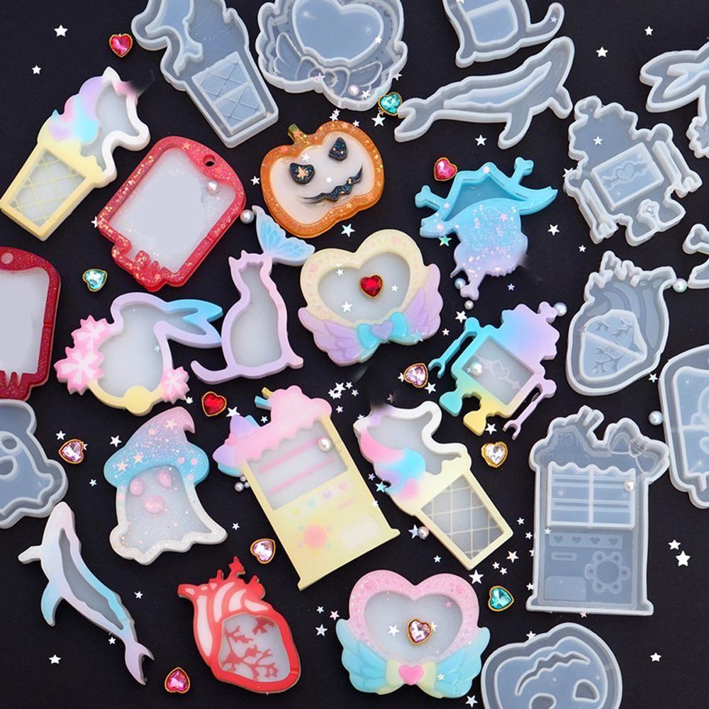 

DIY Ремесла Кролик Кристалл Брелок Инструменты Для Изготовления Ювелирных Изделий УФ-Эпоксидная Силиконовая Форма Смола Плесень