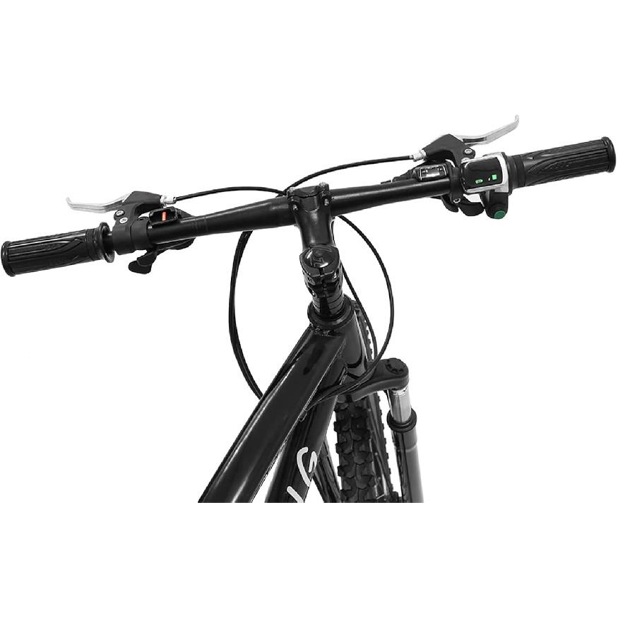 Vbest life 1 Pair E-Bike Throttle Voltmeter Handlebar Grip, Waterproof E-Bike Throttle Handlebar with LCD Display Modified Part for Electric Bike